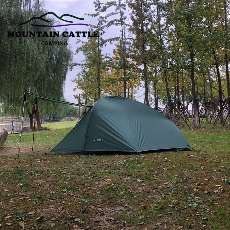 Nemo 스타일 호넷 초경량 배낭 텐트, Nemo 2 P 텐트, Nemo 2 인용 텐트, Lingweight 캠핑 텐트, 짙은 녹색 색상 사용자 정의
